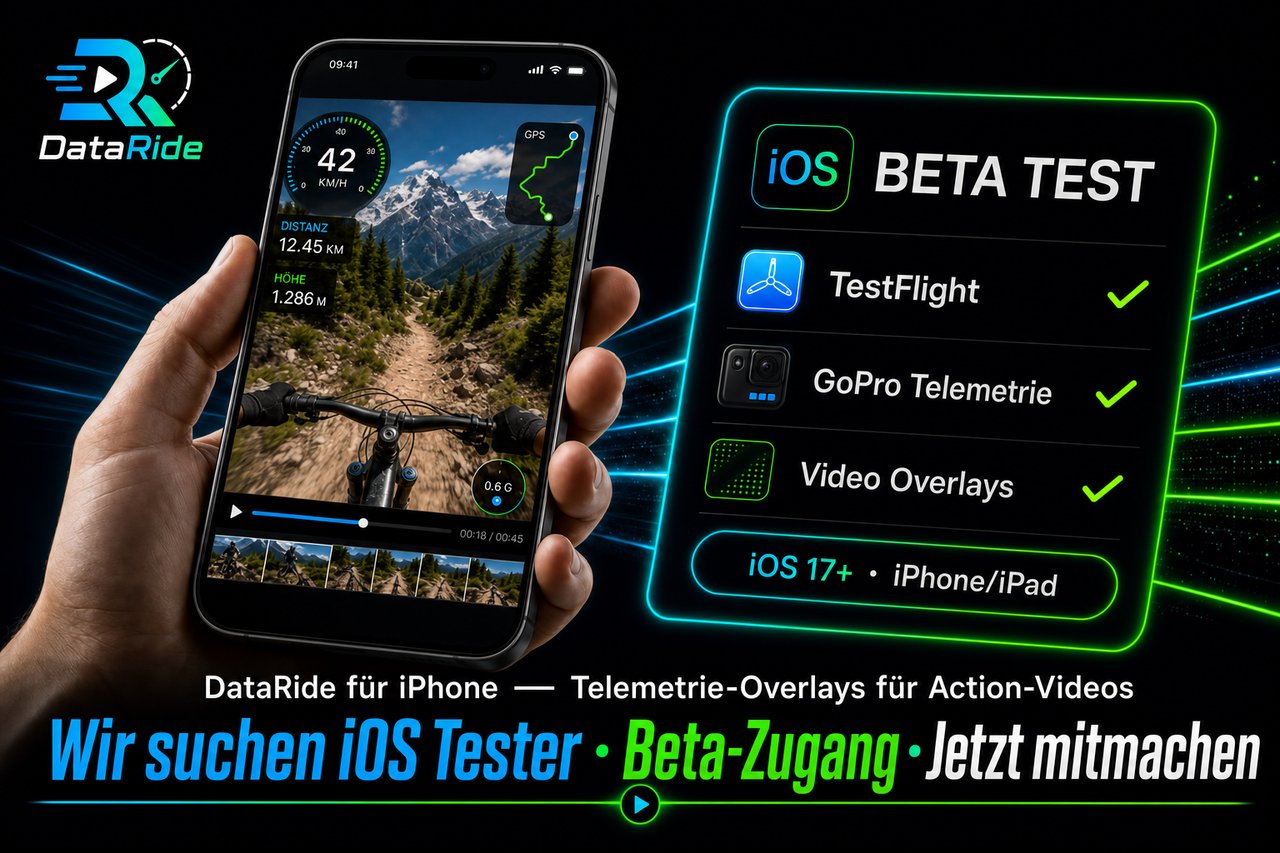DataRide iOS Beta – Jetzt Tester werden